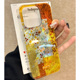 复古拼接小碎花适用苹果16手机壳iPhone15promax新款12华为mate60荣耀vivox100时尚oppok70小米14红米note13
