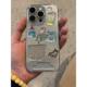 立体diy雪人贴纸适用苹果15promax手机壳iphone14pro新款16promax透明13小众12保护套15防摔11硅胶15plus软壳