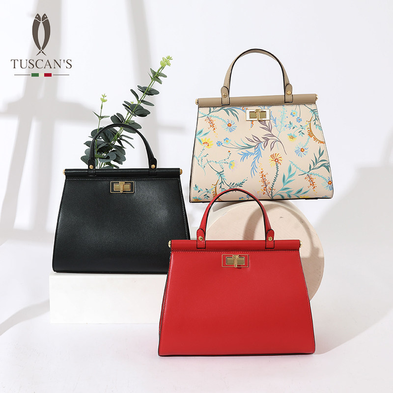 【时代双鱼】tuscans双鱼女包手提单肩斜挎托特包
