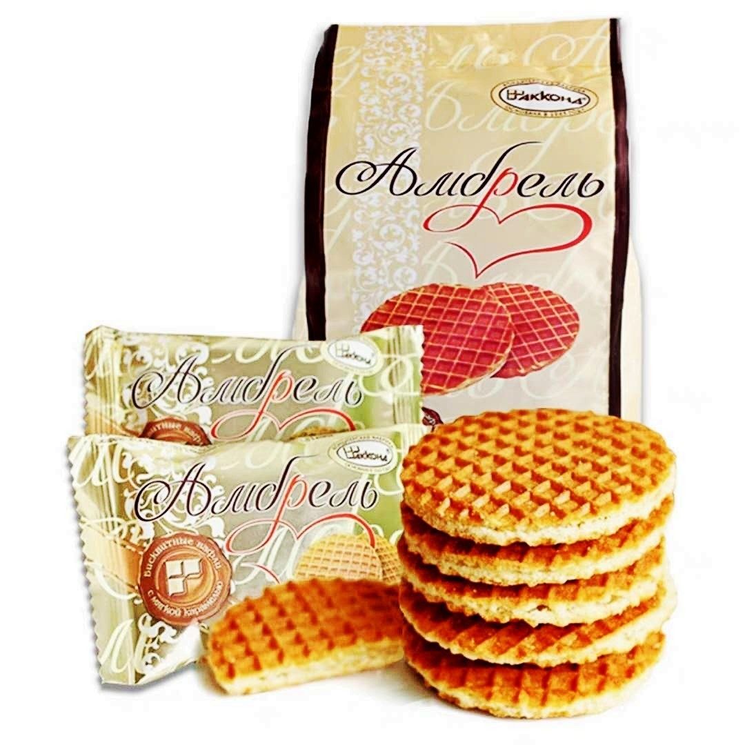 俄罗斯蜂蜜拉丝威化夹心饼干安布列利瓦夫休闲网红零食热卖款500g