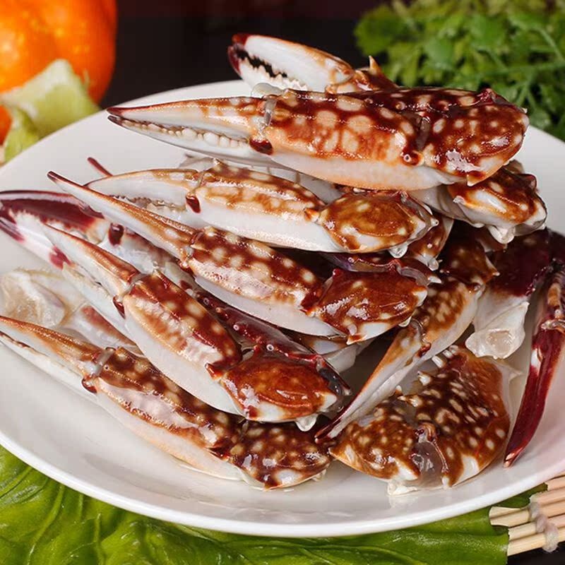 新鲜冷冻特大个蟹脚鲜活的梭子蟹钳螃蟹脚肉质饱满蟹钳子海鲜水产