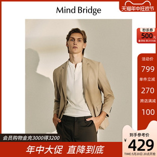 MB MindBridge百家好商务休闲西装春季男百搭西服外套韩版夹克