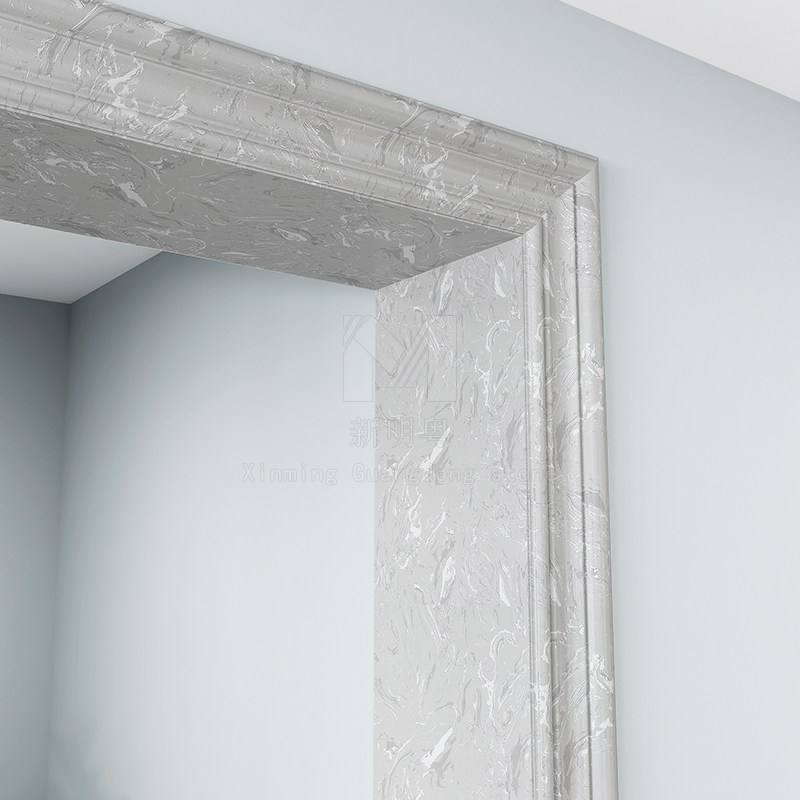 特价大理石窗台 人造石_灰色仿天然大理石门套窗台包边板石材垭口电梯