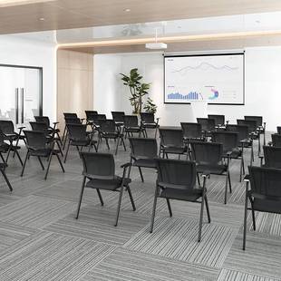 培训机构折叠培训椅带桌板办公室会议椅带写字板折叠椅子桌椅一体