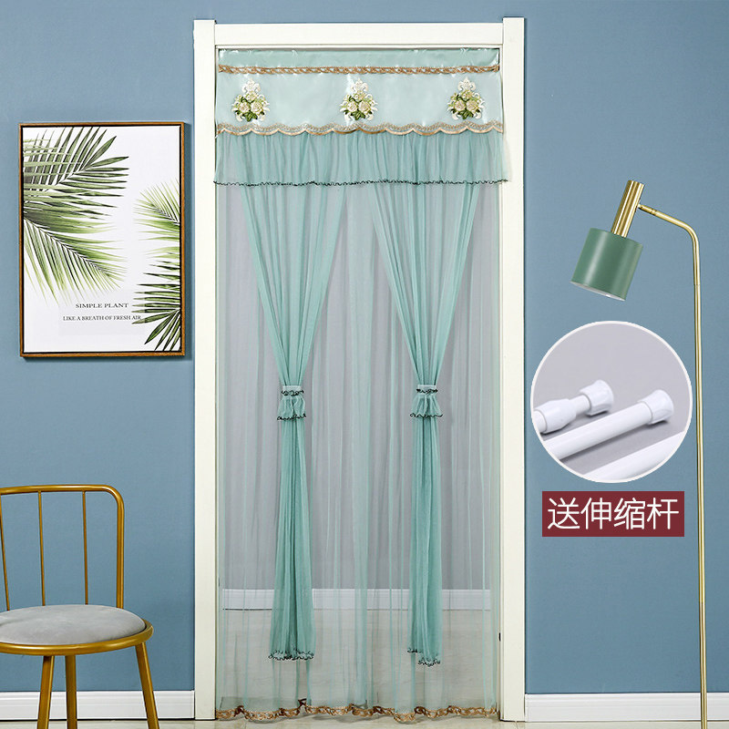 防蚊门帘隐私款双层纱免打孔定制室外北欧风阳台门帘拉2020年新款