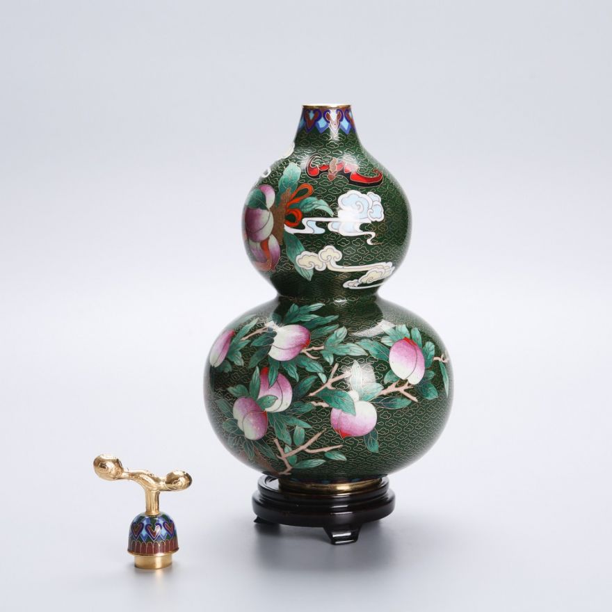 10寸景泰蓝葫芦如意瓶 高325mm aa644204