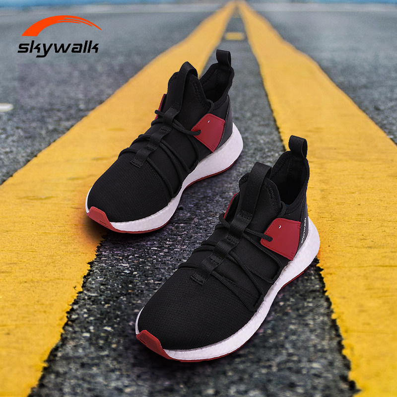 skywalk天步正品跑步鞋男夏季网面轻便运动鞋女耐磨情侣休闲鞋