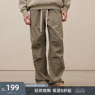 CHINISM CH直筒伞兵裤男美式工装裤户外徒步登山重磅春季休闲裤子