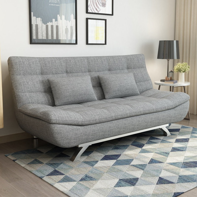 折叠沙发床两用小户型客厅三人1.8米1.5双人简约现代布艺办公沙发