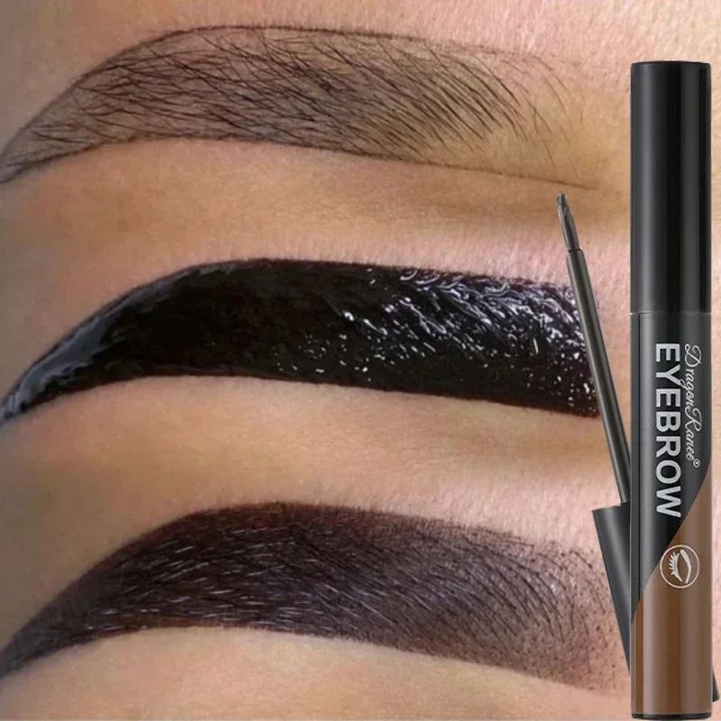 Black Brown Peel-off Eyebrow Gel Tint Makeup Waterproof Last