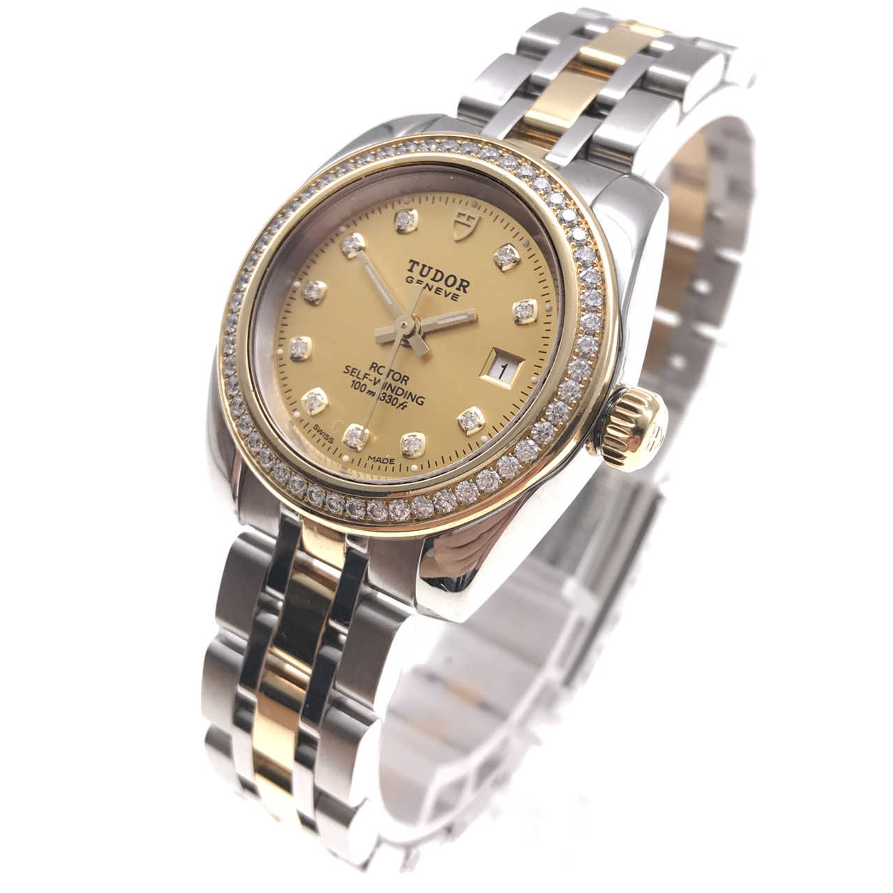 [9.0新]帝舵经典系列钻石刻度自动机械女表 22023-62543