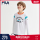 FILA斐乐童装儿童长袖T恤2023夏季新款男童舒适篮球运动宽松上衣