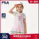 FILA X Jeremyville斐乐童装女童连衣裙2022夏季新款JV出游套装