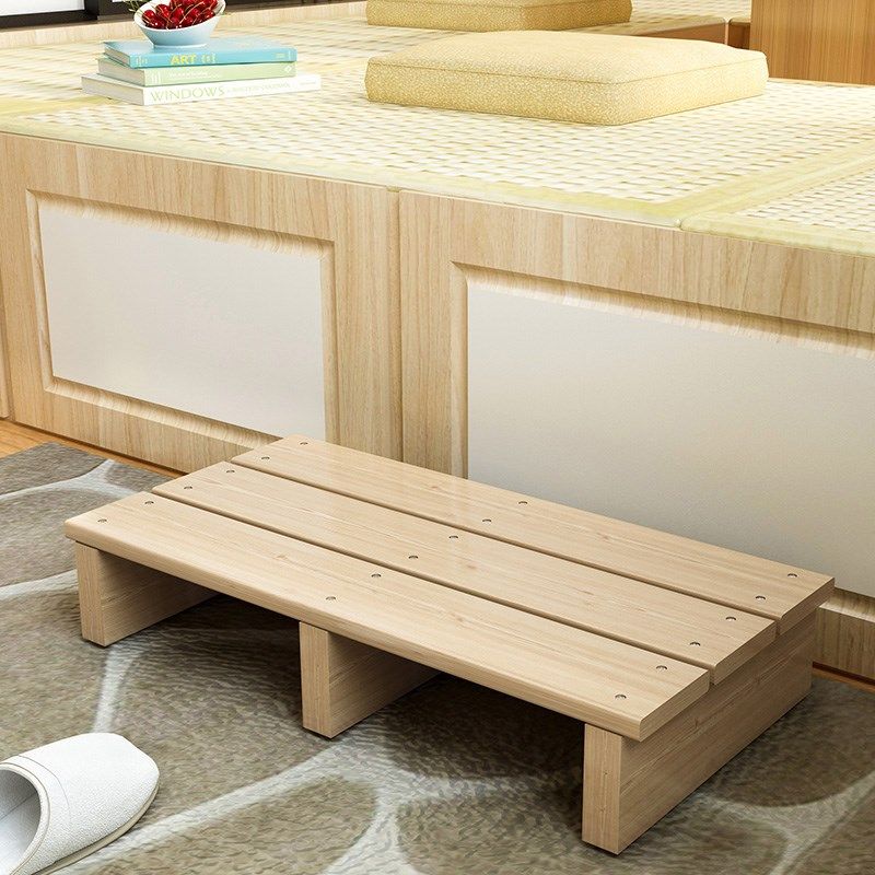 一折垫脚台_实木垫脚凳厨房阳台增高垫脚台办公室搁脚板台阶脚踏凳