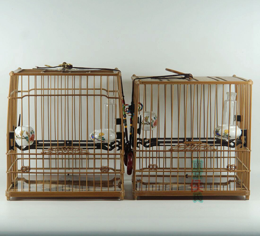 南京侯氏绣眼鸟笼临华款老竹绣眼笼 券后450元包邮