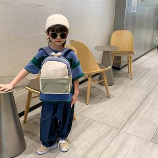 休闲儿童背包2022年新款韩系潮小男孩幼儿园书包小中班宝宝双肩包