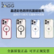 ZAGG晶透彩边磁吸保护壳4米防摔适用于苹果15promax手机iPhone15石墨烯保护套