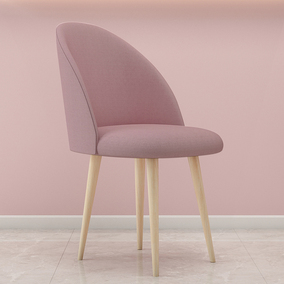北欧餐椅家用现代简约靠背椅书桌椅子卧室梳妆椅网红轻奢化妆椅子