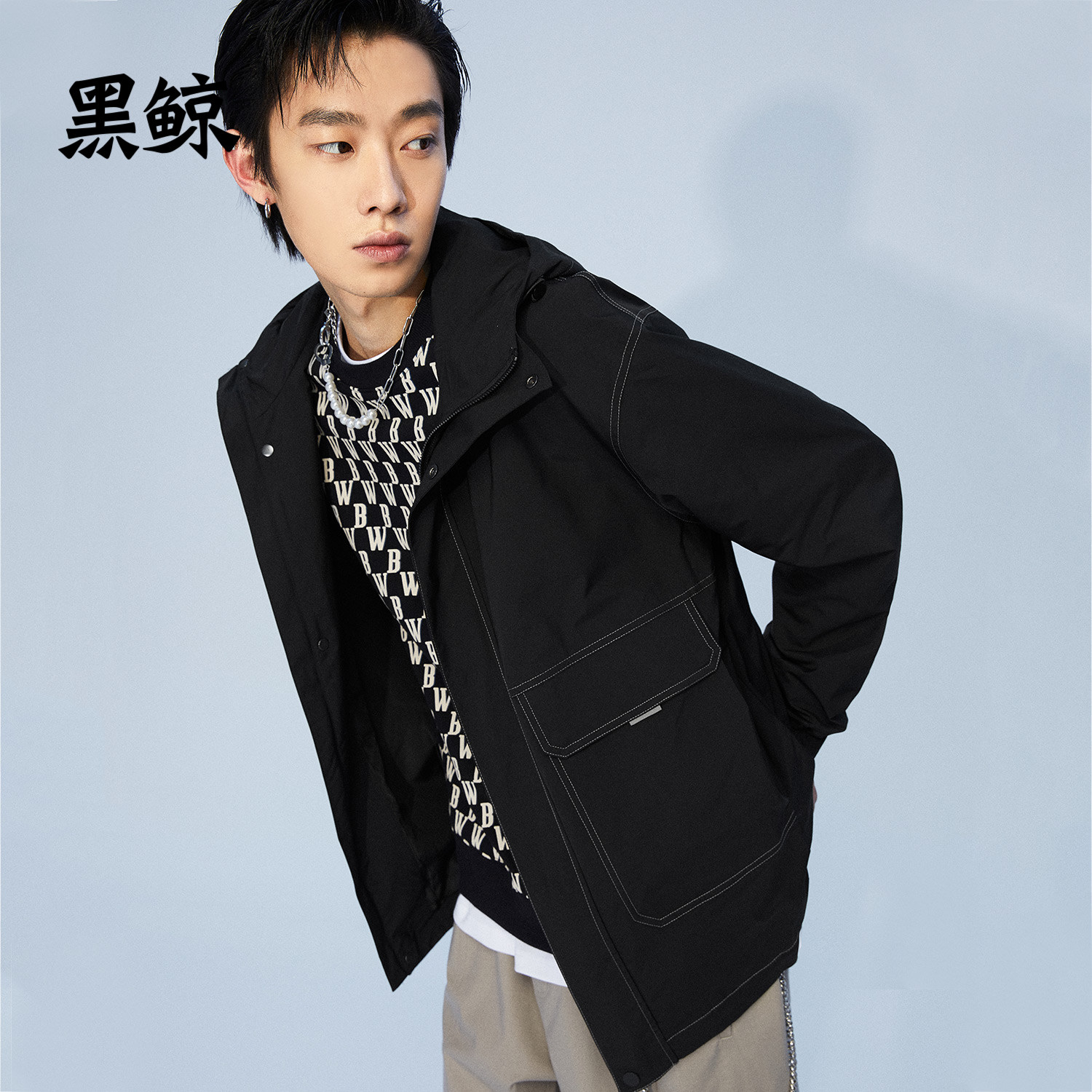 江苏 无锡黑鲸官方旗舰店男装夹克店铺名称:黑鲸官方旗舰店店铺类别