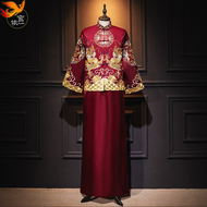 秀禾服男士2021新款婚礼新郎大码