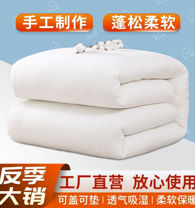 棉絮棉被被芯褥子学生宿舍单双人床垫加厚保暖棉胎