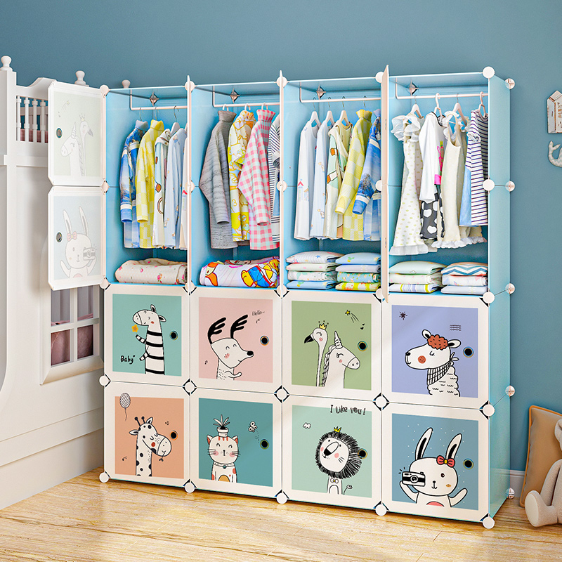 儿童简易衣柜塑料