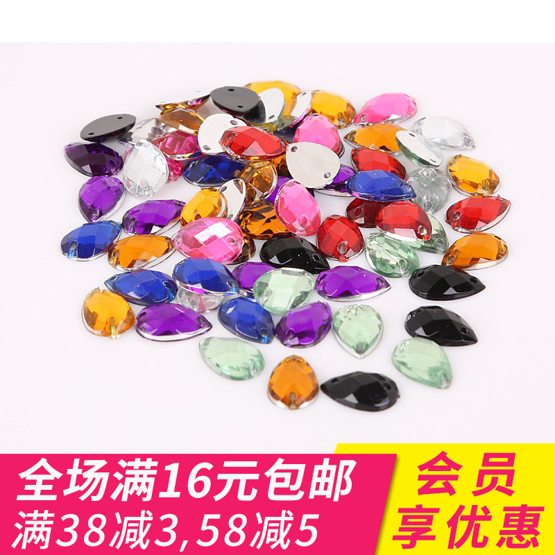 Flat bottom Acrylic Sew drill clothes Teardrop-shaped diy Rhinestone Material package Clothing accessories partsin the Accessories/Fashion Jewelry, DIY Fitting , Other DIY Jewelry Accessories category - from Buy2taobao.com to provide professional Taobao agent buy service