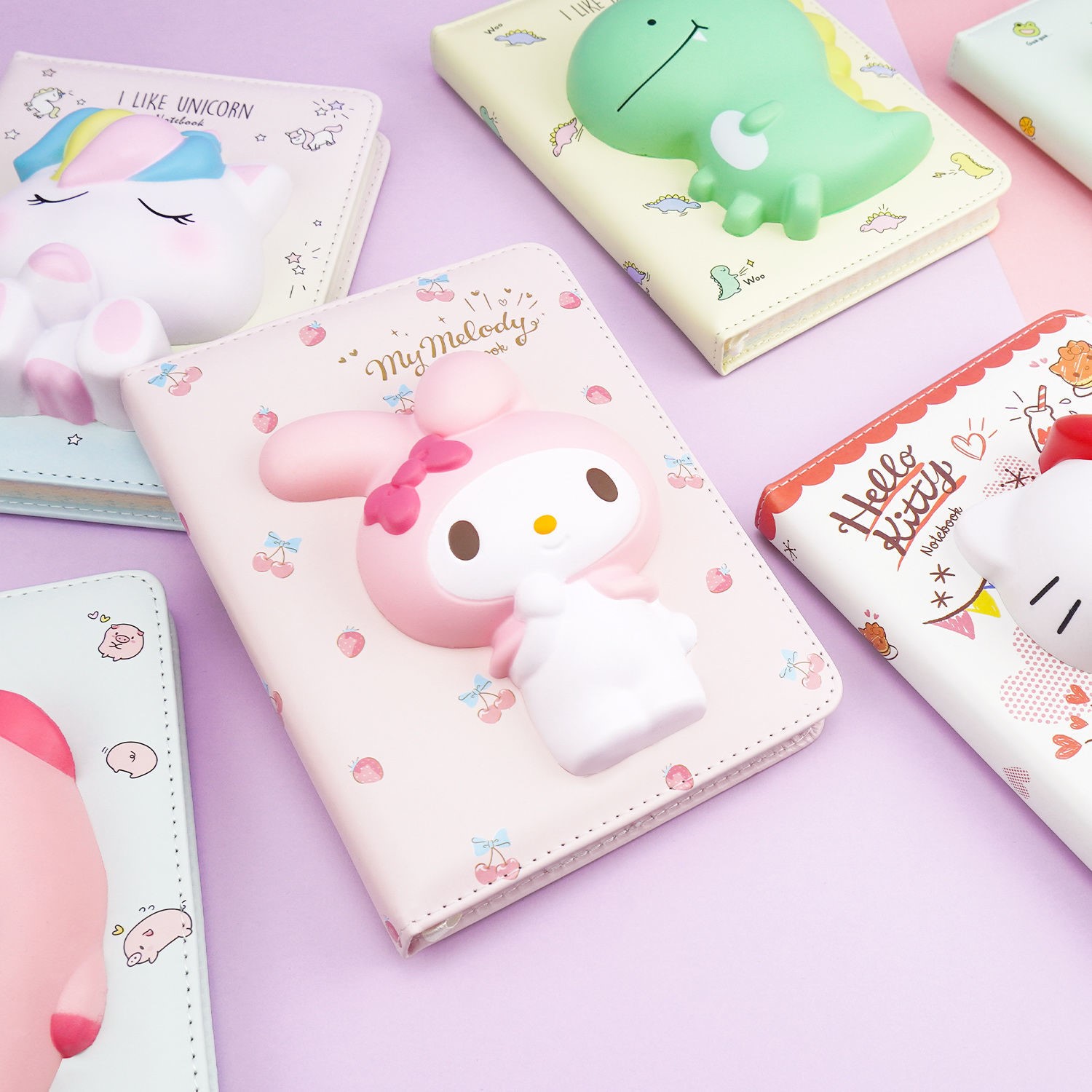 一正减压笔记本网红创意卡通可爱软绵绵手账本解压发泄本日记本