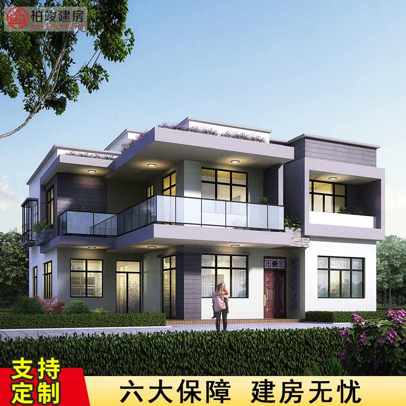 农村别墅设计图纸二层 经济型-价格-图片