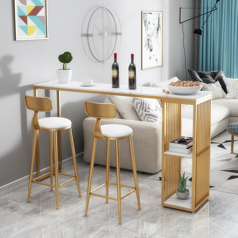 Northern Europe Iron art Light extravagance Marble Bar counter Tables and chairs combination household Tea shop Café bar Wall Tall tablesin the Residential furniture , Case/Taiwan class , Bar category - from Buy2taobao.com to provide professional Taobao agent buy service
