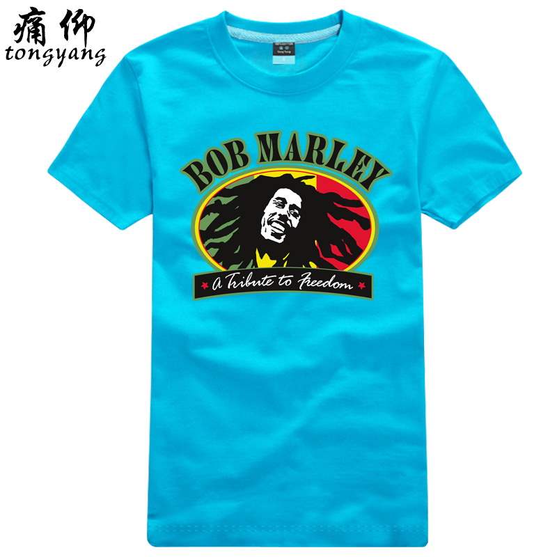 痛仰 圆领短袖T恤衫 有加大码 摇滚乐队 Bob Marley鲍勃 马利-07|msdalam kategori Pakaian Lelaki, baju-T - dari Buy2taobao.com untuk memberikan perkhidmatan ejen Taobao profesional membeli