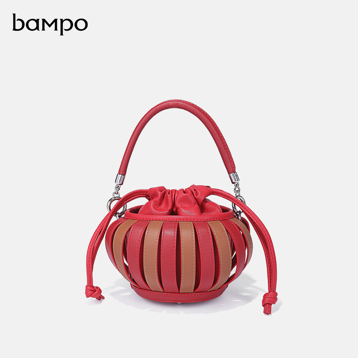 半坡真皮手提小圆包原创小众轻奢新年包包商场同款新款单肩斜跨包