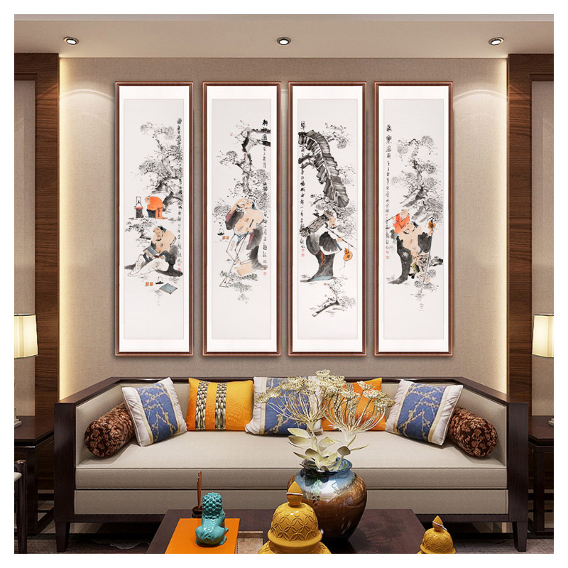 王春福《渔樵耕读》当代实力派书画家