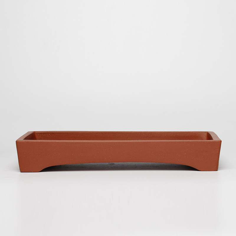 蔓木人紫砂宜兴紫砂花盆盆景盆长方形浅盆无孔假山盆吸水石精品