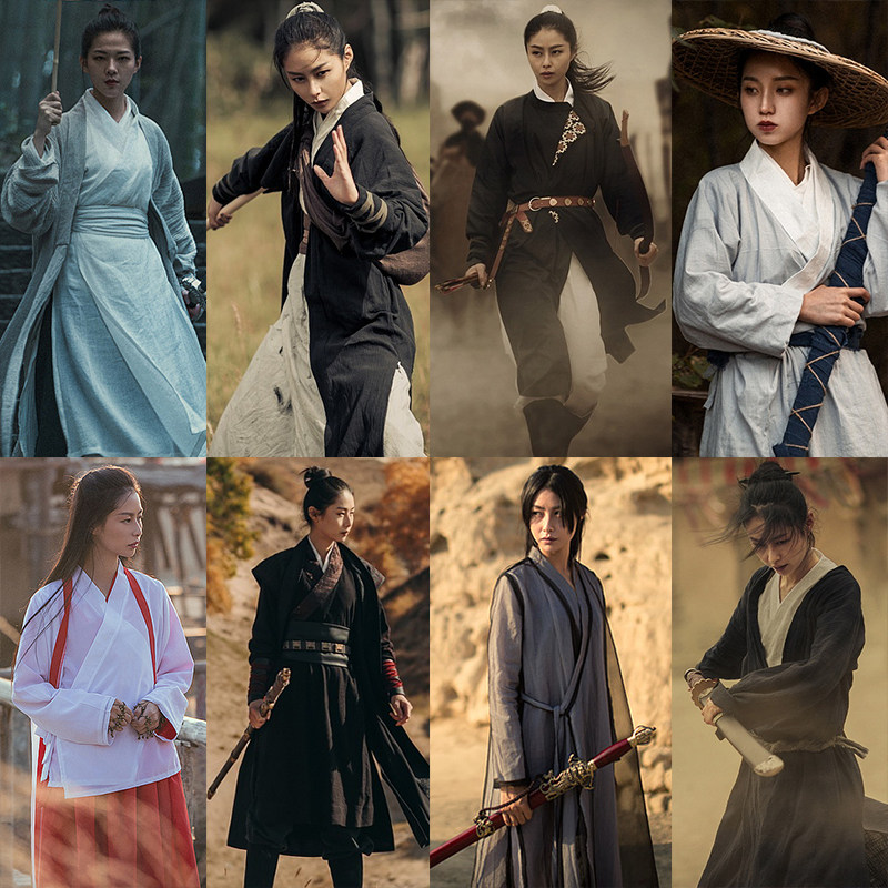 浪子_经典影视古装武侠侠女浪子汉服沙漠女侠刺客棉麻影楼写真演出