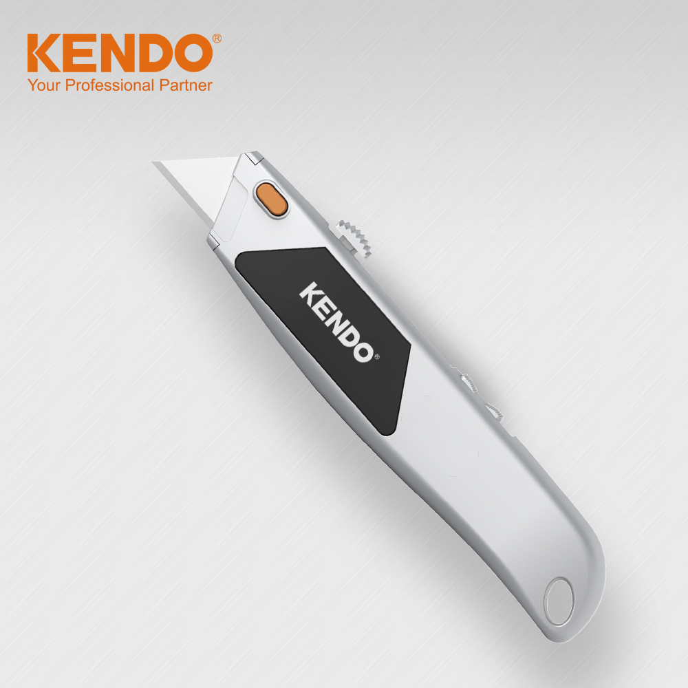 kendo五金工具刀美工文具手工刀 壁纸墙纸裁纸刀金属不锈钢开箱刀