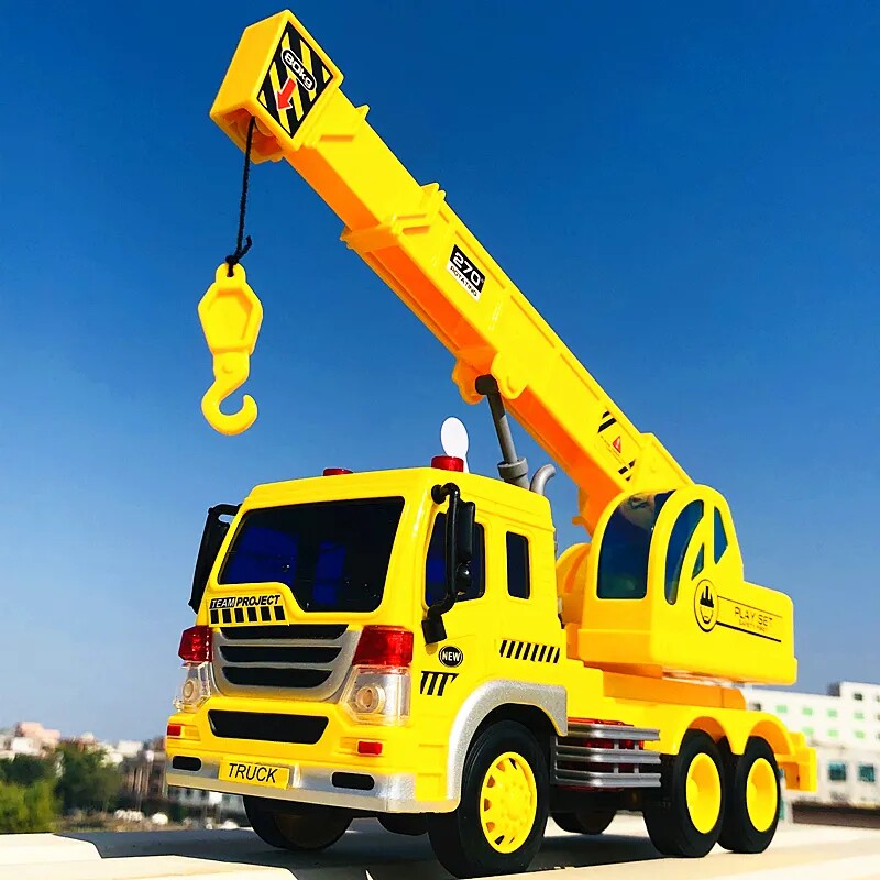儿童耐摔超大号吊车玩具工程车男孩宝宝玩具车起重机吊机运输汽车