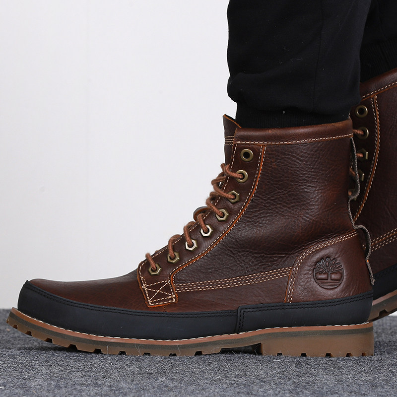 timberland添柏岚马丁靴男鞋夏季新款户外防水皮革高帮运动休闲鞋