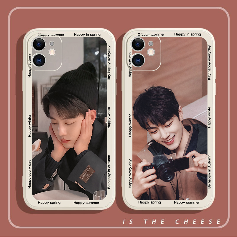 肖战手机壳适用于苹果14战战12同款13promax硅胶p40pro防摔8plus