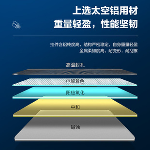 箭牌卫浴毛巾架浴室五金挂件套装太空铝浴巾架免打孔卫生间置物架