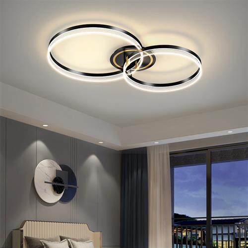 雨立简约大厅客厅灯大气家用2022年新款全屋灯具套餐组合圆环现