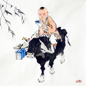 【牧童骑牛风水画图片】牧童骑牛风水画图片大全_好便宜网