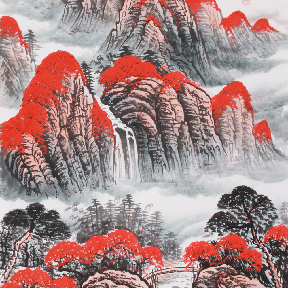 赵弘《精品山水四尺系列 鸿运天成》