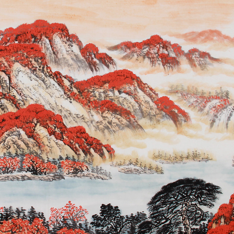 范海《精品小六尺山水系列 鸿运千秋》