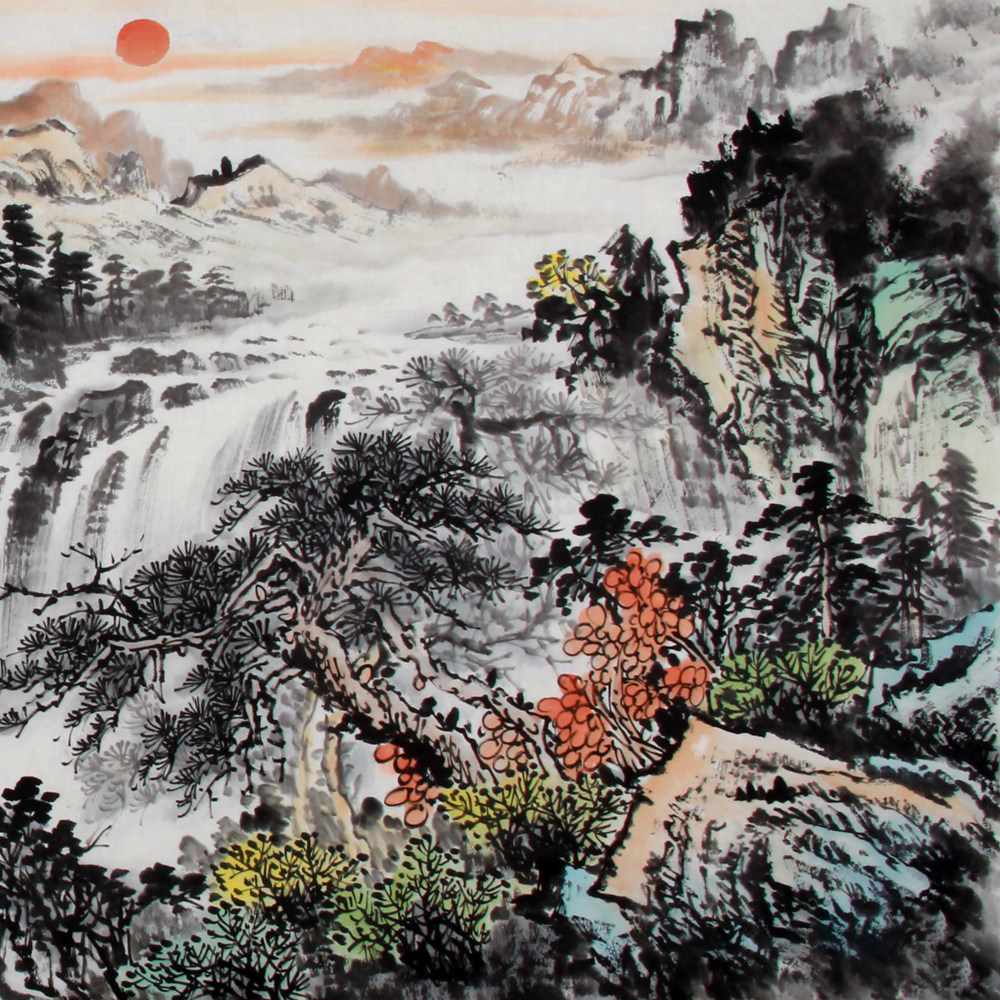 杨光华《精品山水小六尺系列 幽谷烟云》