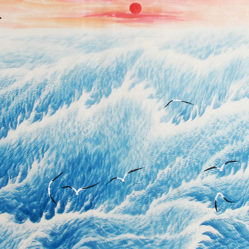 周天《精品山水小六尺系列 海纳百川》