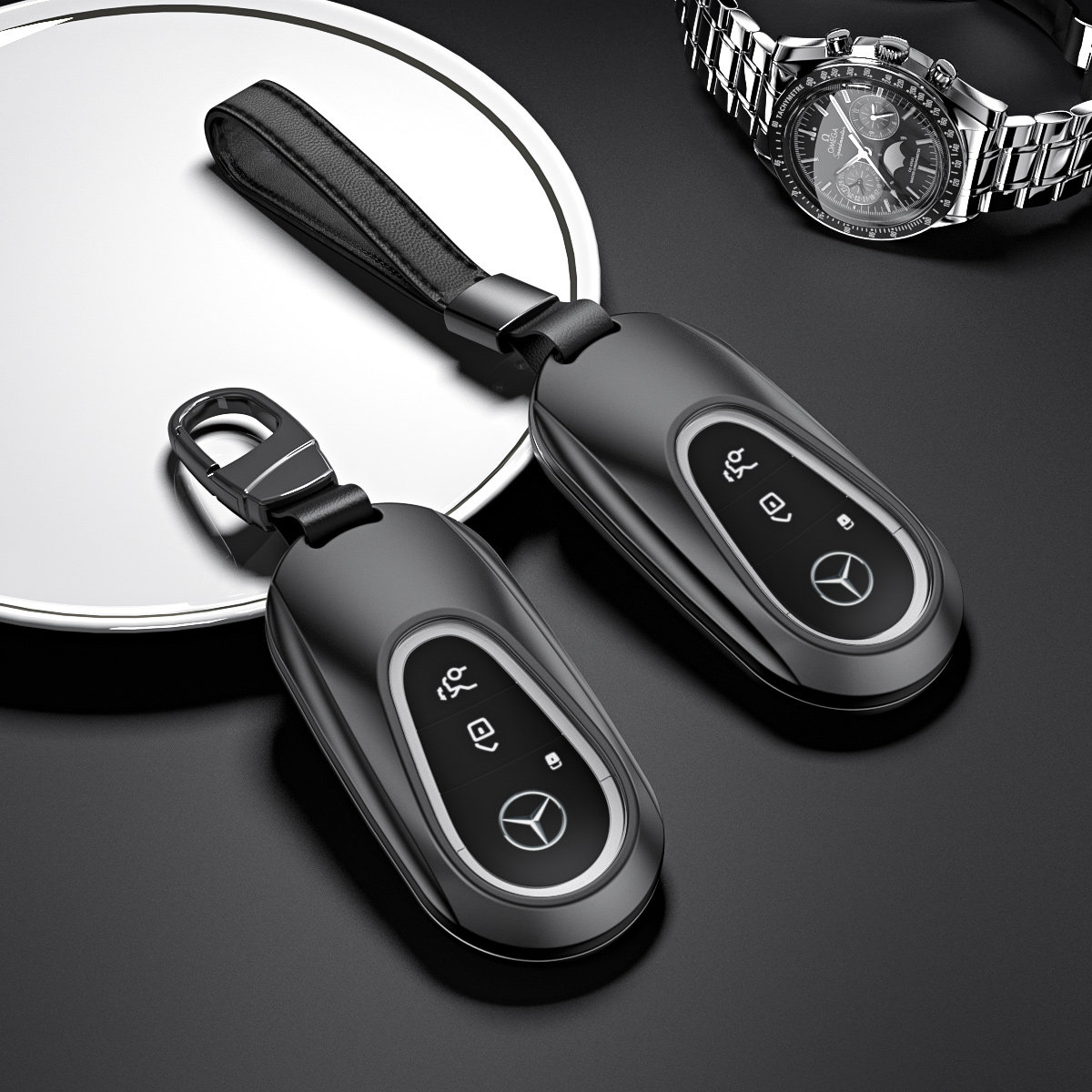 2021款奔驰s级钥匙套全包s450l扣s500l壳s400l包专用车内用品新款