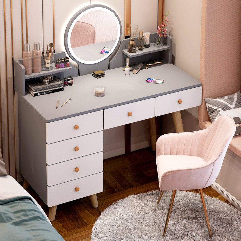 梳妆台2021年新款卧室现代简约小型化妆台网红ins风简易化妆桌子