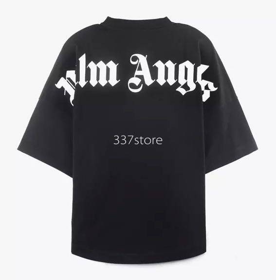 337palmangelspa20ss棕榈天使背后字母大logo短袖潮t桖