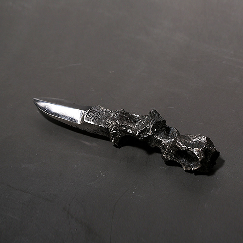 太湖石印象 纯手工铸铁锻造玄铁普洱茶刀 静迟美学出品